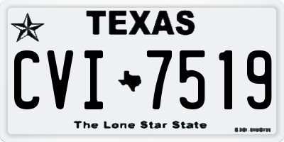 TX license plate CVI7519