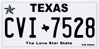 TX license plate CVI7528