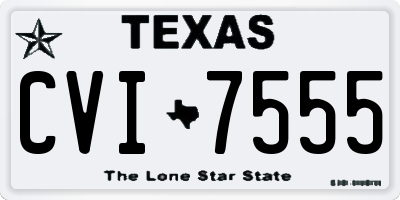 TX license plate CVI7555