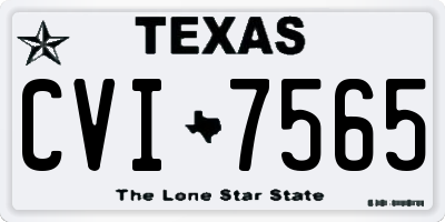 TX license plate CVI7565