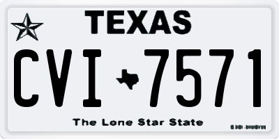 TX license plate CVI7571