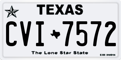 TX license plate CVI7572