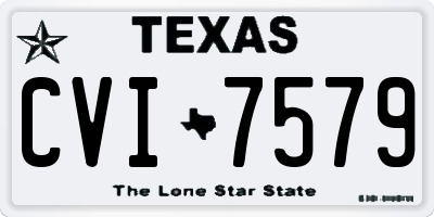 TX license plate CVI7579