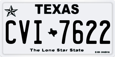 TX license plate CVI7622