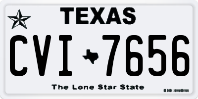 TX license plate CVI7656