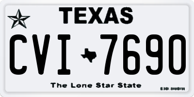 TX license plate CVI7690