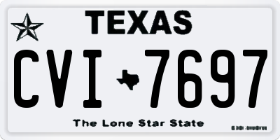 TX license plate CVI7697