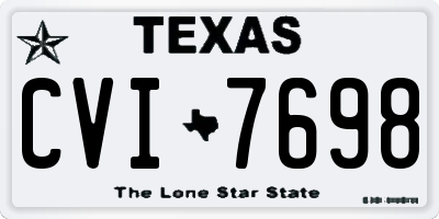 TX license plate CVI7698