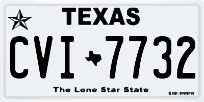 TX license plate CVI7732