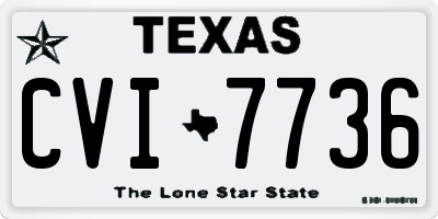 TX license plate CVI7736