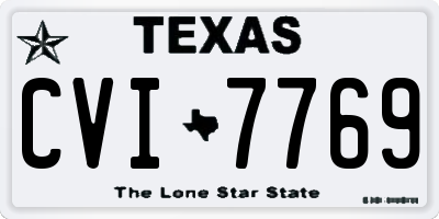 TX license plate CVI7769