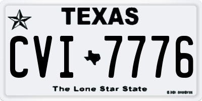 TX license plate CVI7776