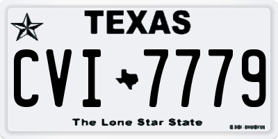 TX license plate CVI7779