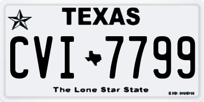 TX license plate CVI7799