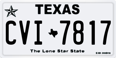 TX license plate CVI7817