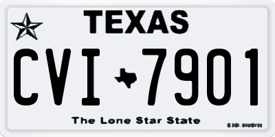 TX license plate CVI7901