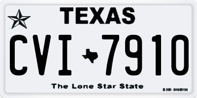 TX license plate CVI7910
