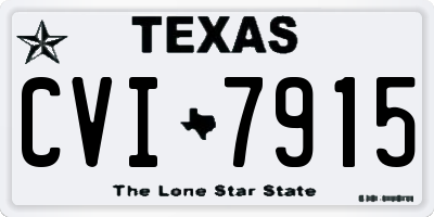 TX license plate CVI7915