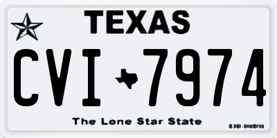 TX license plate CVI7974