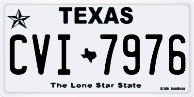 TX license plate CVI7976
