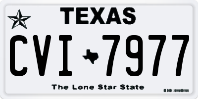 TX license plate CVI7977