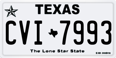 TX license plate CVI7993