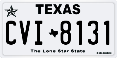 TX license plate CVI8131