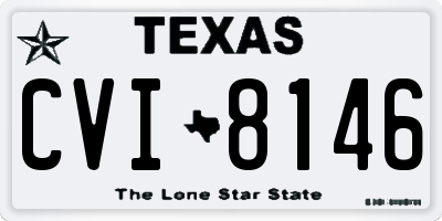 TX license plate CVI8146