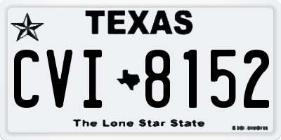 TX license plate CVI8152