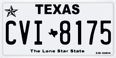 TX license plate CVI8175