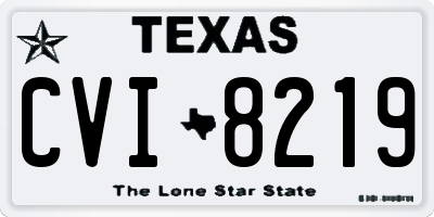 TX license plate CVI8219