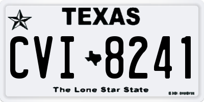 TX license plate CVI8241