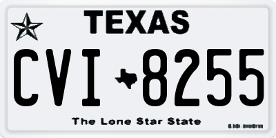 TX license plate CVI8255