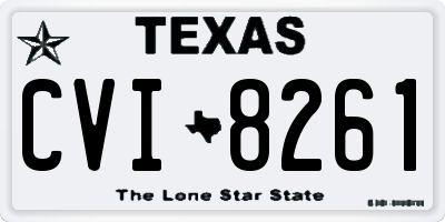 TX license plate CVI8261