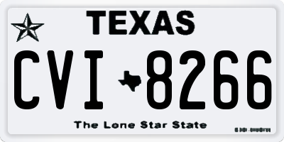 TX license plate CVI8266