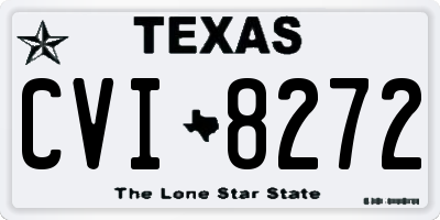 TX license plate CVI8272