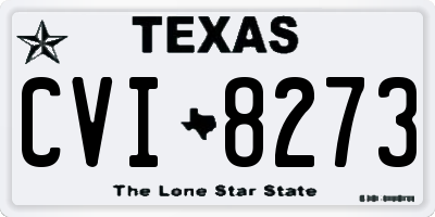 TX license plate CVI8273