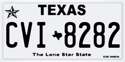TX license plate CVI8282
