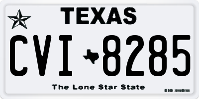 TX license plate CVI8285