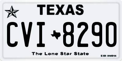 TX license plate CVI8290