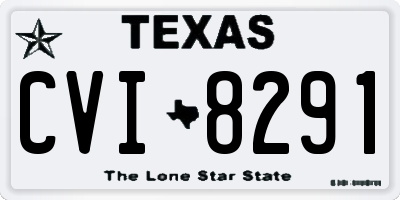 TX license plate CVI8291