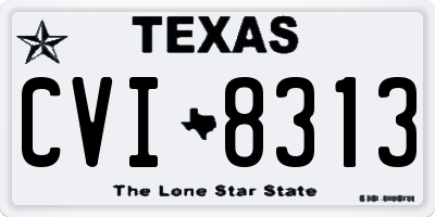 TX license plate CVI8313