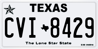 TX license plate CVI8429