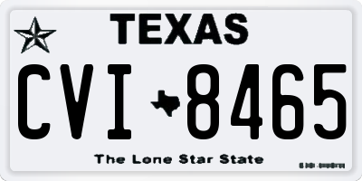 TX license plate CVI8465