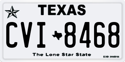 TX license plate CVI8468