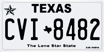 TX license plate CVI8482