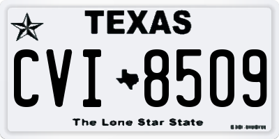 TX license plate CVI8509