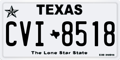 TX license plate CVI8518