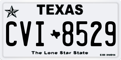 TX license plate CVI8529