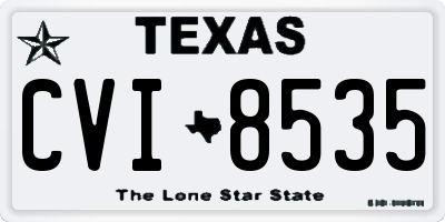 TX license plate CVI8535